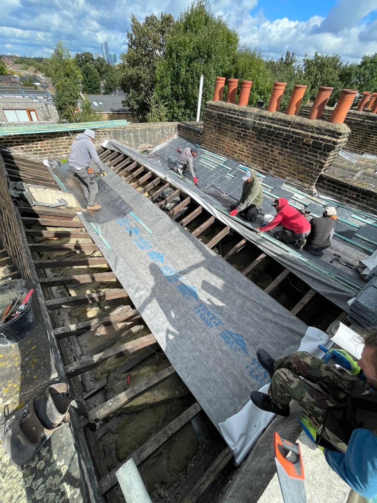 Slate roof project 02
